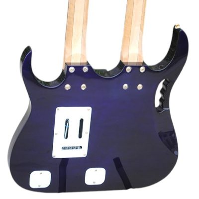 Custom Axis Steve Double Neck Black Jem 6 and 6 String Guitar - Image 7