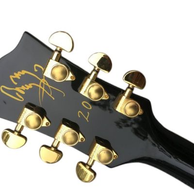 Custom Forge Jack Daniels Electric Vintage Black Yellow Guitar - Image 4