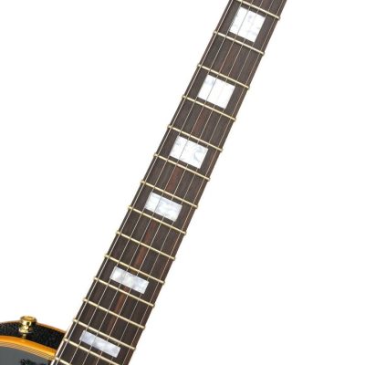 Custom Forge Jack Daniels Electric Vintage Black Yellow Guitar - Image 7