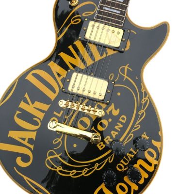 Custom Forge Jack Daniels Electric Vintage Black Yellow Guitar