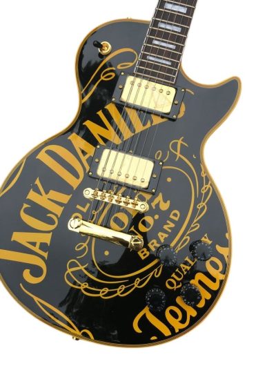 Custom Forge Jack Daniels Electric Vintage Black Yellow Guitar