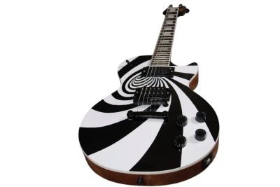 Custom Crown Wylde Vertigo Bullseye White Black Guitar