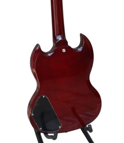 Custom Crown Angus Burgundy SG Guitar - Image 4