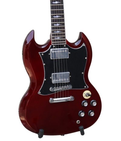 Custom Crown Angus Burgundy SG Guitar
