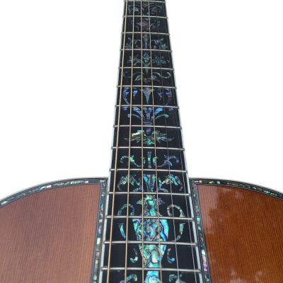 Custom Vertex D45 Classic Solid Spruce Top Acoustic Flower Abalone Guitar - Image 10