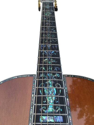 Custom Vertex D45 Classic Solid Spruce Top Acoustic Flower Abalone Guitar - Image 10