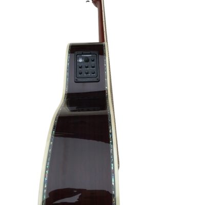 Custom Vertex D45 Classic Solid Spruce Top Acoustic Flower Abalone Guitar - Image 11