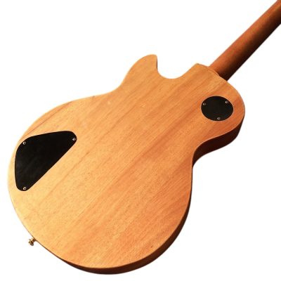 Custom Crown Dragon Snake Carved Natural Guitar - Image 4