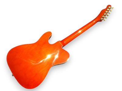 Custom Regent TL Fhole Archtop Orange Paul Waller Guitar - Image 6