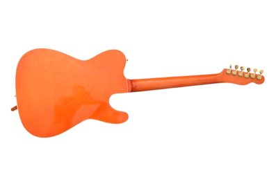 Custom Regent Paul Waller Arch Top Orange Bigsby Fhole Guitar - Image 8