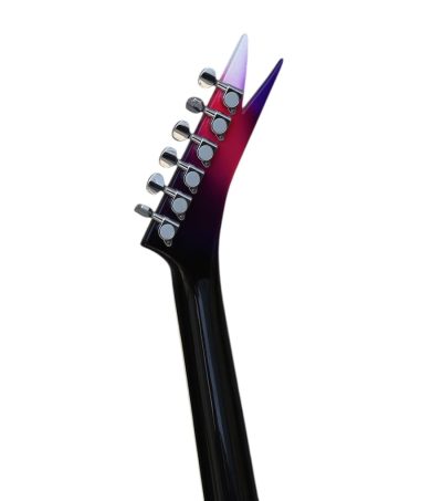 Custom Silverpine Vinnie Vincent II Flying Double V Purple Pink Guitar ML - Image 6