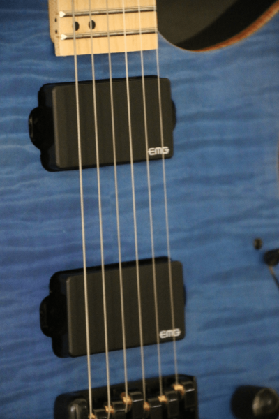 Custom Diplomat XM2 Headless Blue Guitar - Image 8
