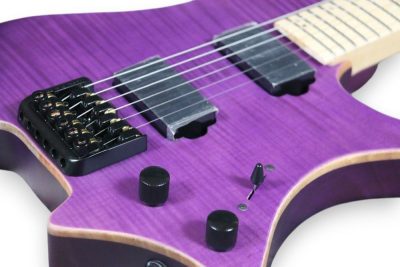 Custom Diplomat XM2 Headless Purple Guitar - Image 4