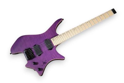 Custom Diplomat XM2 Headless Purple Guitar - Image 6