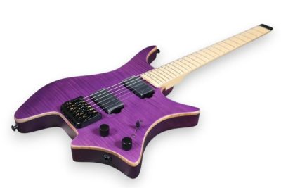 Custom Diplomat XM2 Headless Purple Guitar - Image 9