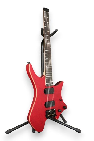 Custom Diplomat XM2 Headless Red Guitar - Image 2