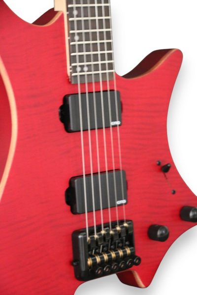 Custom Diplomat XM2 Headless Red Guitar - Image 4