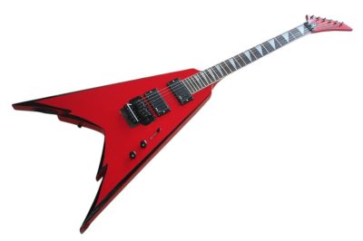 Custom Race Phil Demmel King V Red Black Bevel Guitar Floyd Rose Tremolo - Image 2