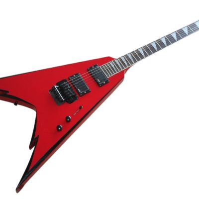 Custom Race Phil Demmel King V Red Black Bevel Guitar - Image 2