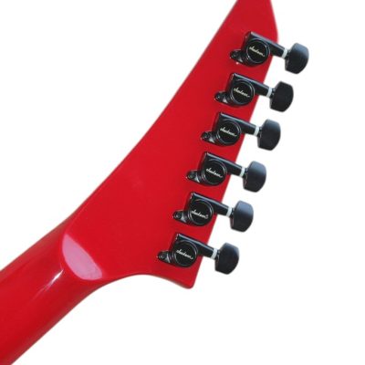 Custom Race Phil Demmel King V Red Black Bevel Guitar - Image 4