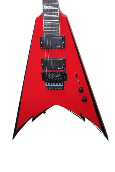 Custom Race Phil Demmel King V Red Black Bevel Guitar Floyd Rose Tremolo