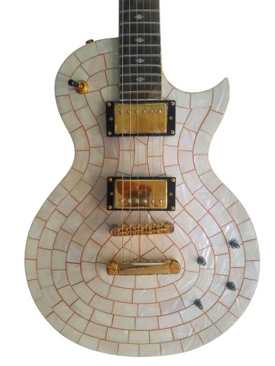 Custom Crown Mosaic Mother of Pearl Guitar