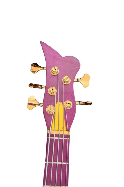 Custom Ember Prince Cloud Purple 5 String Bass ( Color Options ) - Image 5