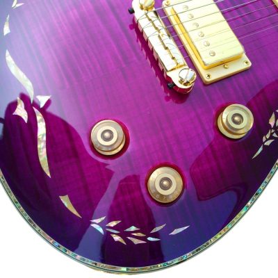 Custom Monarch SE Orianthi Lotus Purple Flame Maple Top Guitar - Image 2
