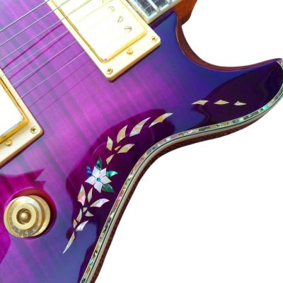 Custom Monarch SE Orianthi Lotus Purple Flame Maple Top Guitar - Image 8
