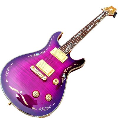 Custom Monarch SE Orianthi Lotus Purple Flame Maple Top Guitar - Image 11
