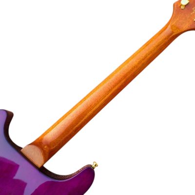 Custom Monarch SE Orianthi Lotus Purple Flame Maple Top Guitar - Image 12