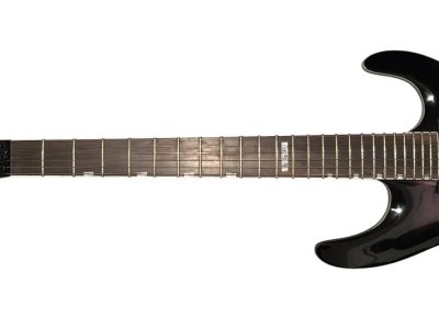 Custom Obsidian E II Horizon Pink Purple Quilted Maple Top Tremolo Guitar - Image 6