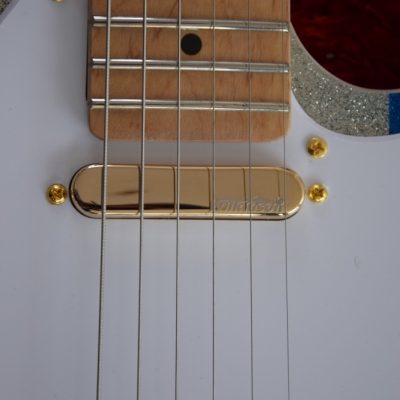Custom Regent Buck Owens Red Blue Silver Sparkle Finish Guitar - Image 5