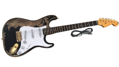 Custom Regent ST Jeff Beck Aged Relic Black Guitar - Image 2