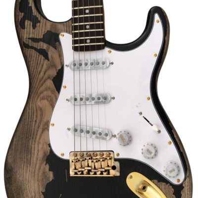 Custom Regent ST Jeff Beck Aged Relic Black Guitar