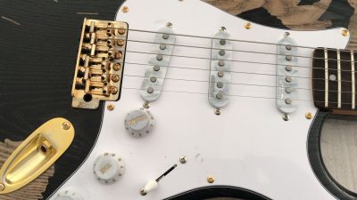 Custom Regent ST Jeff Beck Aged Relic Black Guitar - Image 4