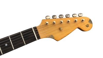 Custom Regent ST Jeff Beck Aged Relic Black Guitar - Image 5