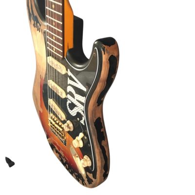 Custom Regent ST Aged Relic Vintage SRV Sunburst Finish Guitar - Image 4