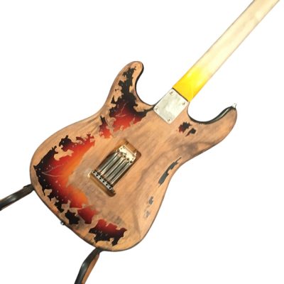 Custom Regent ST Aged Relic Vintage SRV Sunburst Finish Guitar - Image 6