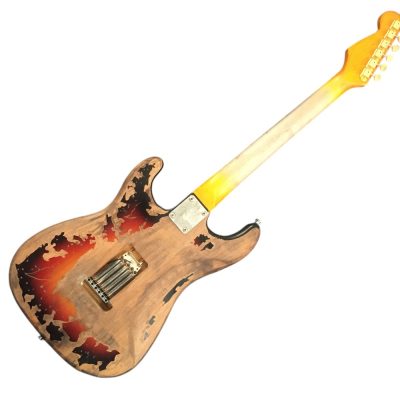 Custom Regent ST Aged Relic Vintage SRV Sunburst Finish Guitar - Image 7