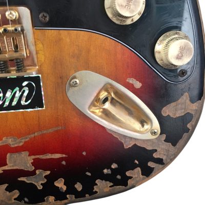 Custom Regent ST Aged Relic Vintage SRV Sunburst Finish Guitar - Image 8
