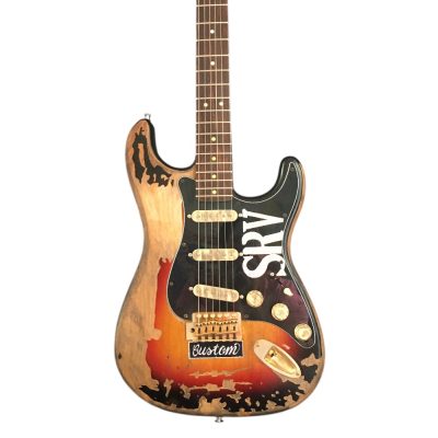 Custom Regent ST Aged Relic Vintage SRV Sunburst Finish Guitar - Image 14