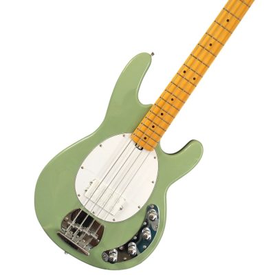 Custom Aether Sting Sea Foam Green 4 String Bass - Image 2