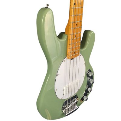 Custom Aether Sting Sea Foam Green 4 String Bass - Image 8