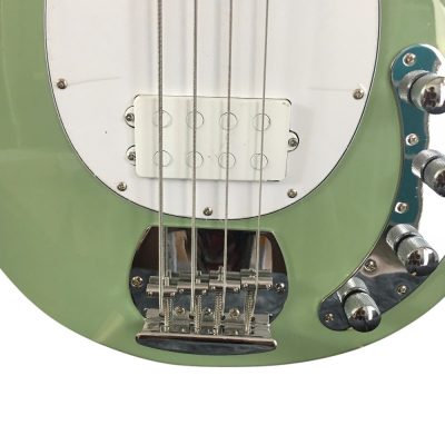 Custom Aether Sting Sea Foam Green 4 String Bass - Image 9