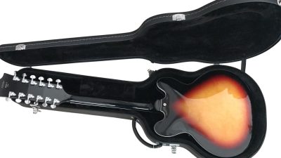 Custom Crown Clifton Semi Hollow ES335 Sunburst Jazz Guitar - Image 3