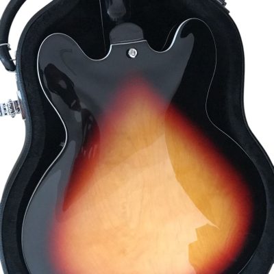 Custom Crown Clifton Semi Hollow ES335 Sunburst Jazz Guitar - Image 4
