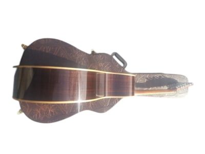 Custom Vertex OM D45 Acoustic Solid Spruce Top Flower Abalone Inlay Guitar - Image 7