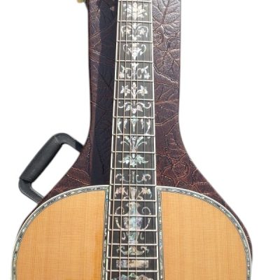 Custom Vertex OM D45 Acoustic Solid Spruce Top Flower Abalone Inlay Guitar - Image 10