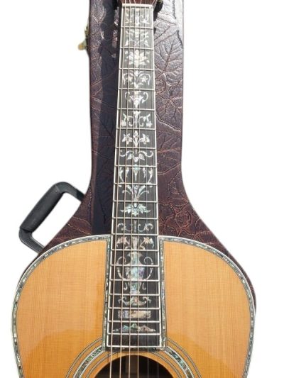 Custom Vertex OM D45 Acoustic Solid Spruce Top Flower Abalone Inlay Guitar - Image 10